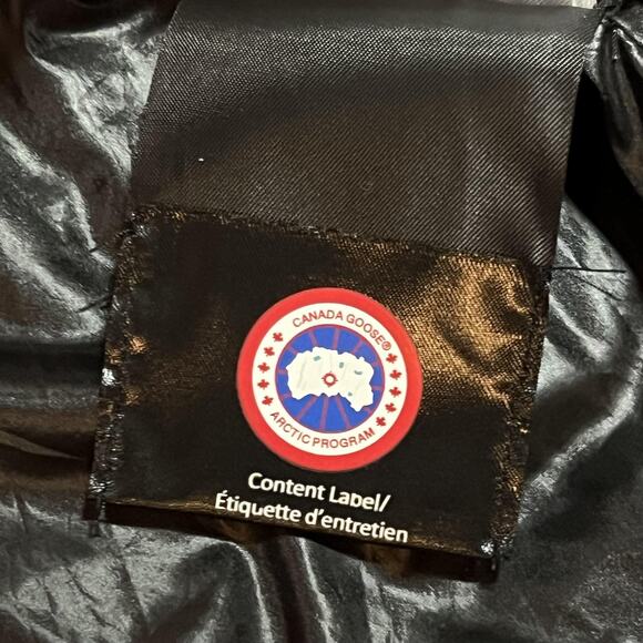 Canada Goose Parka Jacket Mens Medium Blue Hooded Down Insulated Winter 4595K - Picture 11 of 14